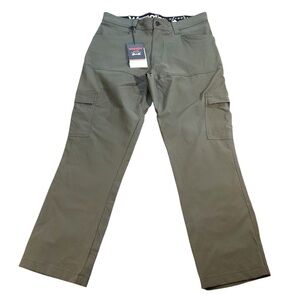 Wrangler Outdoor Performance Cargo Pants, Green Gray Color Size 34x30 NWT Nylon‎